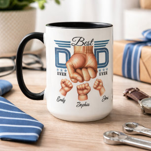 Best Dad Ever Personalised   Custom Father’s Day Mug