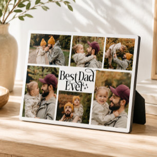 Best Dad Ever Personalised Family Photo Plaque