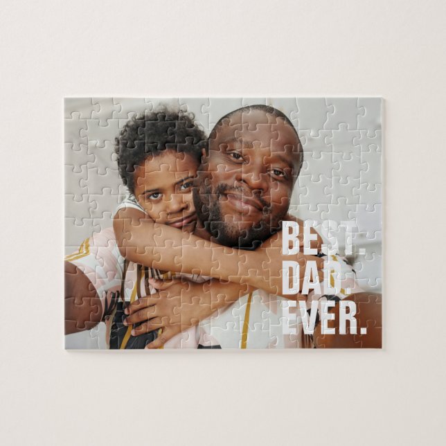 Best Dad Ever Personalised Fathers Day Jigsaw Puzzle (Horizontal)