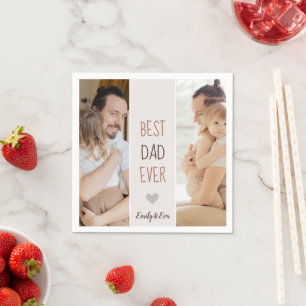 Best Dad Ever Personalised Father's Day Napkins 