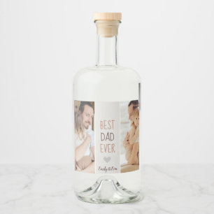 Best Dad Ever" Personalised Food & Beverage Label 