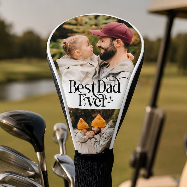 Best Dad Ever Personalised Golf Head Cover (Creator Uploaded)