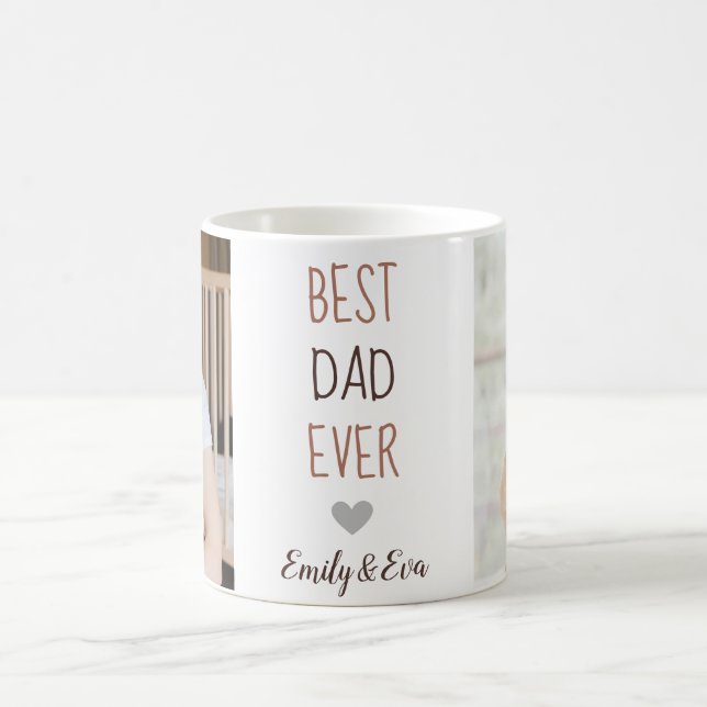 "Best Dad Ever" Personalised Mug – Custom Gift for (Center)