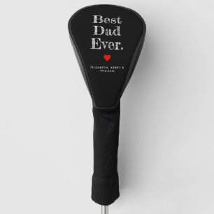 Best Dad Ever Personalised Names Golf Head Cover