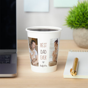 "Best Dad Ever" Personalised Paper Cups