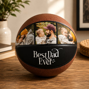 Best Dad Ever Personalised Photo Basketball
