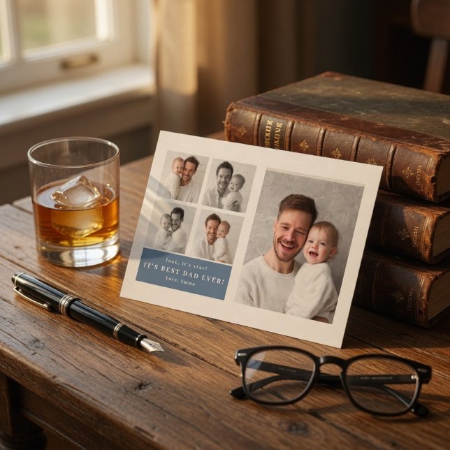 Best Dad Ever Personalised Photo Card | Custom  (Creator Uploaded)