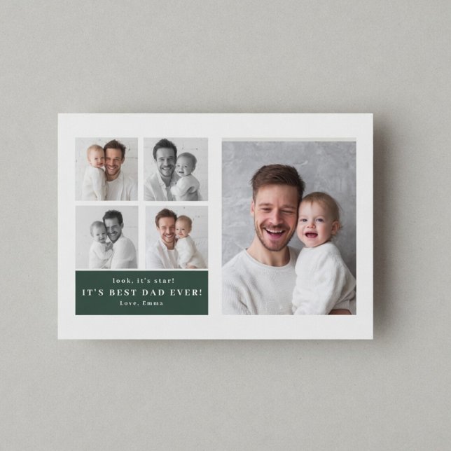 Best Dad Ever Personalised Photo Card | Custom  (Creator Uploaded)