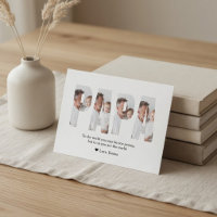 Best Dad Ever Personalised Photo Card | Custom 
