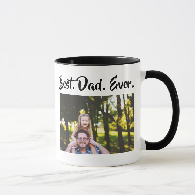 Best Dad Ever Personalised Photo Coffee Mug (Right)