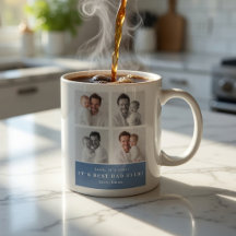 Best Dad Ever Personalised Photo Collage  Coffee M