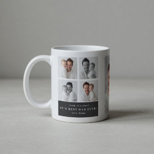 Best Dad Ever Personalised Photo Collage  Coffee Mug