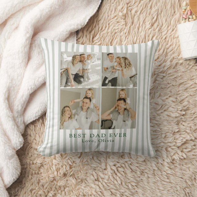 Best Dad Ever Personalised Photo | Custom Cushion (Blanket)