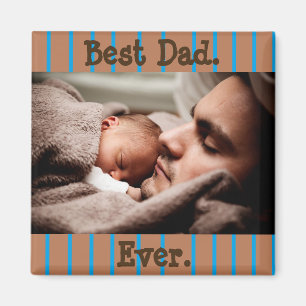 Best Dad Ever Personalised Photo Magnet