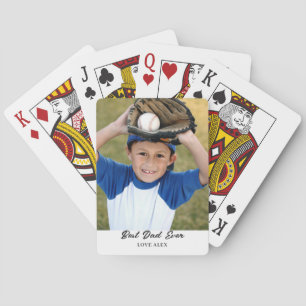 Best Dad Ever Personalised Photo Playing Cards