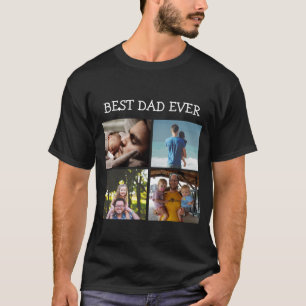 Best Dad Ever Personalised Photo   T-Shirt