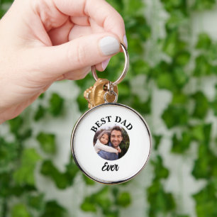 Best Dad Ever Personalised Photo Template Key Ring