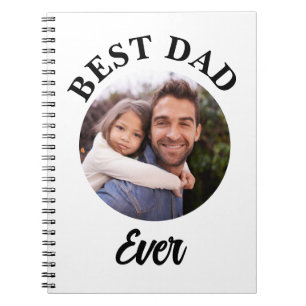 Best Dad Ever Personalised Photo Template Notebook