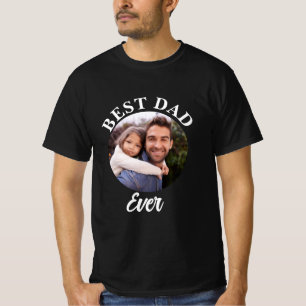 Best Dad Ever Personalised Photo Template T-Shirt
