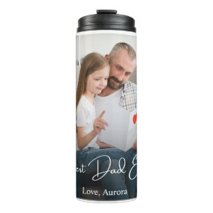 Best Dad Ever Personalised Photo Thermal Tumbler