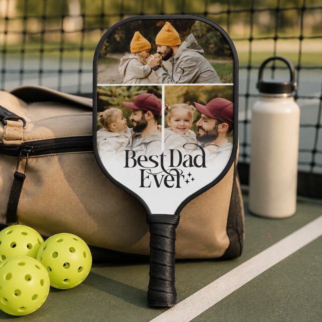 Best Dad Ever Personalised Pickleball Paddle (Creator Uploaded)