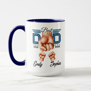 Best Dad Ever Personalized   Custom Father’s Day Mug