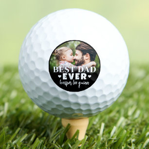 Best Dad Ever Personalized Photo Golf Balls