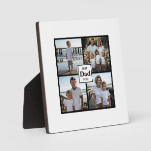 Best dad ever personalized photo plaque