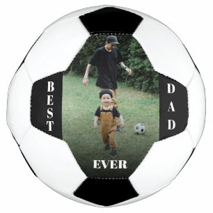 Best Dad Ever Personalized Photo Soccer Ball