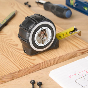 Best DAD Ever Personalized Photo Tape Measure 1