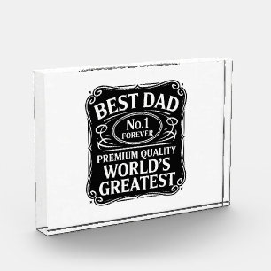 Best Dad Ever Photo Block