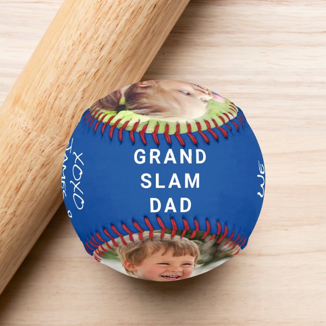 Best Dad Ever Photo Blue Baseball (Creator Uploaded)