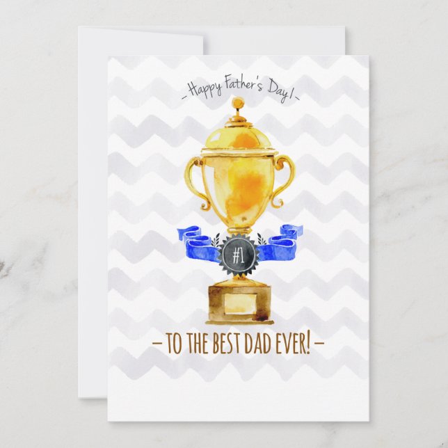 Best Dad Ever Photo Card (Front)