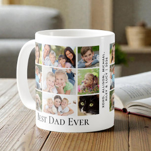 Best Dad Ever Photo Collage Coffee Mug