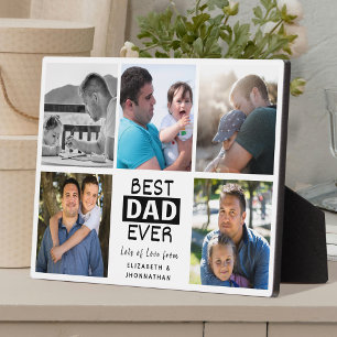 Best Dad Ever Photo Collage Family Photos Keepsake Plaque