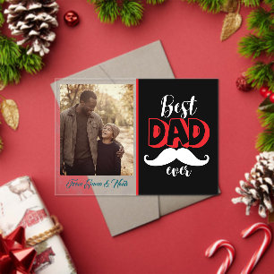 Best Dad Ever Photo Collage Father's Day Acrylic Invitations