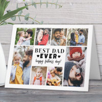 Best Dad Ever Photo Collage Father's Day