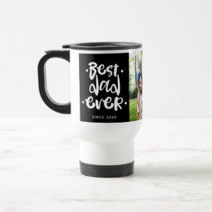 Best Dad Ever Photo Collage Father's Day GIft Travel Mug