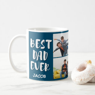 Best dad ever photo collage Father's Day Mug