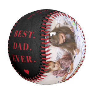 Best dad ever photo collage Happy Father's Day Baseball