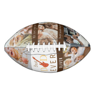 Best Dad Ever Photo Collage Modern Fathers Day Football