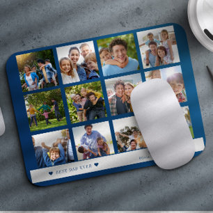 Best Dad Ever photo collage Mouse Pad