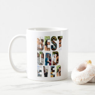 Best Dad Ever   Photo Collage Placeholder Template Coffee Mug