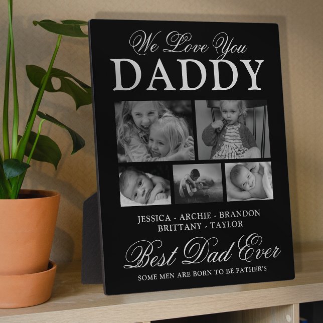 Best Dad Ever Photo Collage Plaque (Creator Uploaded)