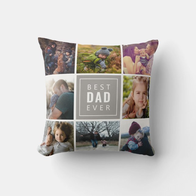 Best DAD Ever Photo Cushion (Front)