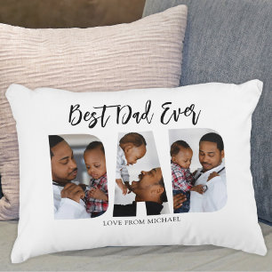Best Dad Ever Photo Decorative Cushion