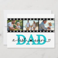 Best Dad Ever Photo Film Strip Card, Fathers day