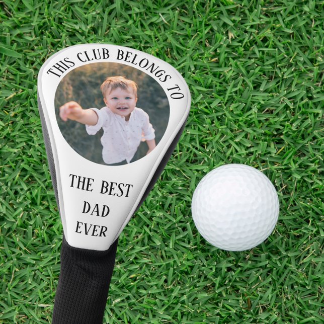 Best Dad Ever Photo Golf Head Cover (Creator Uploaded)