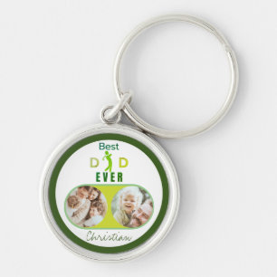 Best Dad Ever Photo Happy Father's Day Keychain