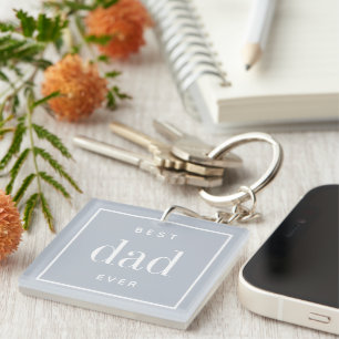 Best Dad Ever   Photo Key Ring
